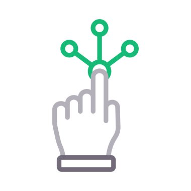 tap renk çizgisi vektör simgesi