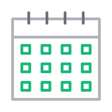 tarih renk çizgisi vektör simgesi