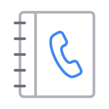 Kişi kitabı renk çizgisi vektörü simgesi