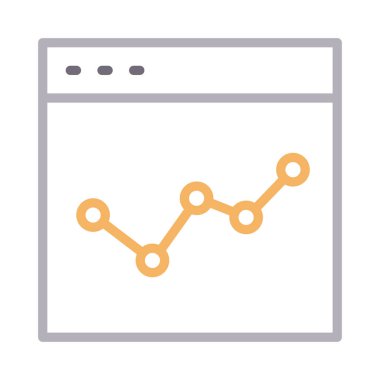 grafik renk çizgisi vektör simgesi