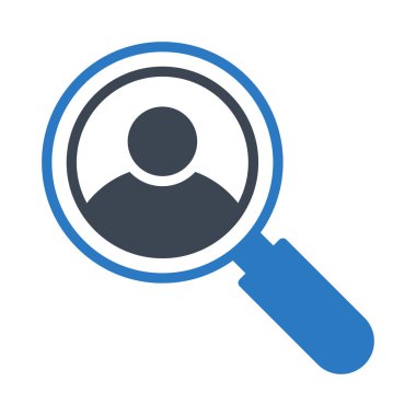 kullanıcı glyph renk vektör simgesi