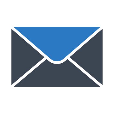 mesaj glyph renk vektör simgesi