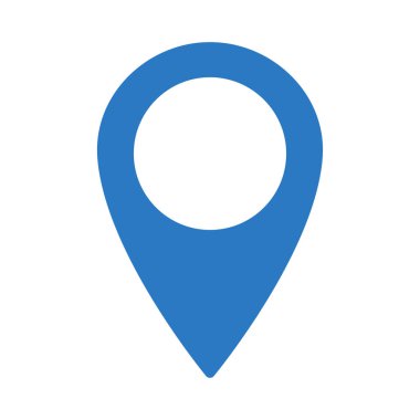 pin glyph renk vektör simgesi