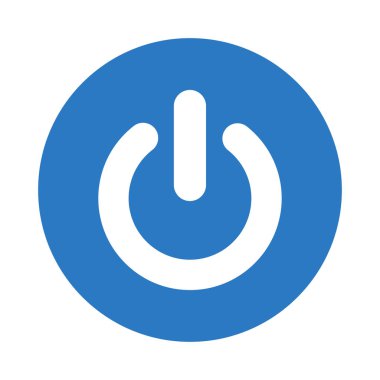 güç glyph renk vektör simgesi