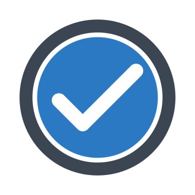 test edilmiş kabartma renk vektörü simgesi