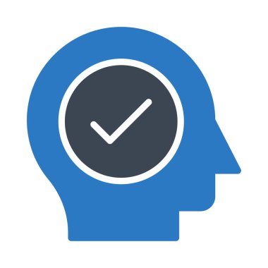 glyph renkli vektör simgesini kontrol edin