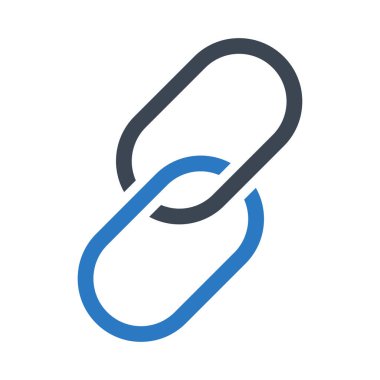 Url glyph renkli vektör simgesi