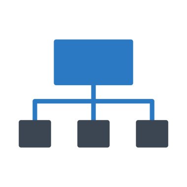 bağlantı glyph renk vektör simgesi