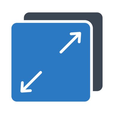 kabartma renk vektör simgesini yeniden boyutlandır