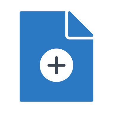 dosya glif renk vektör simgesi