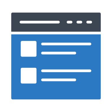 tarayıcı glyph renk vektör simgesi