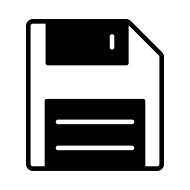 glif düz vektör simgesi Kaydet