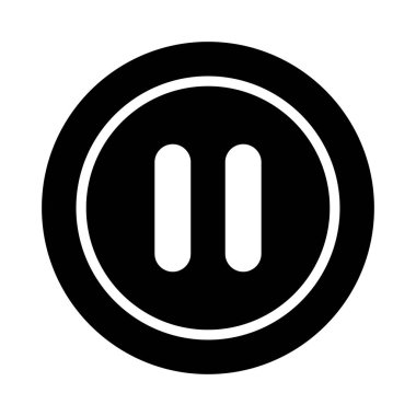 oyuncu glif düz vektör simgesi