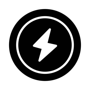 flash glyph düz vektör simgesi