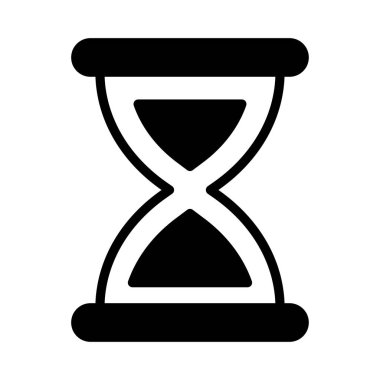 kronometre glyph düz vektör simgesi