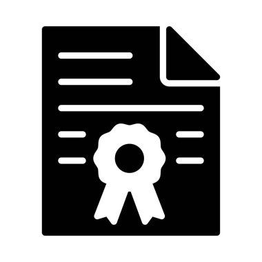 derece glif düz vektör simgesi