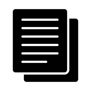 dosya glyph düz vektör simgesi