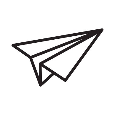 ileti ince çizgi vektör simgesi