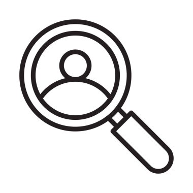 Kullanıcı ince çizgi vektör simgesi