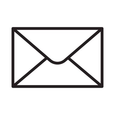 ileti ince çizgi vektör simgesi