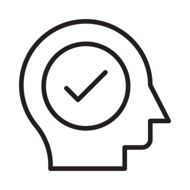 İnce çizgi vektör simge kontrol