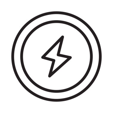 Flash ince çizgi vektör simgesi