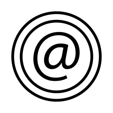 e-posta ince çizgi vektör simgesi