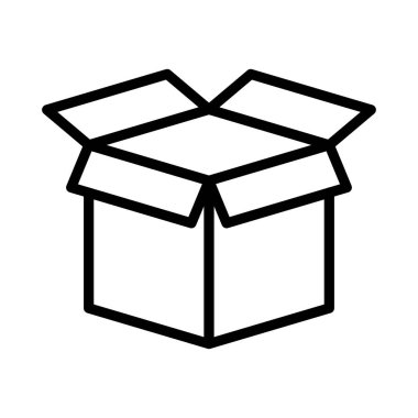 karton ince çizgi vektör simgesi