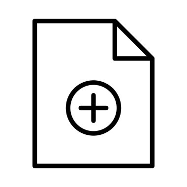 dosya ince çizgi vektör simgesi