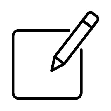 ince çizgi vektör simge yazmak