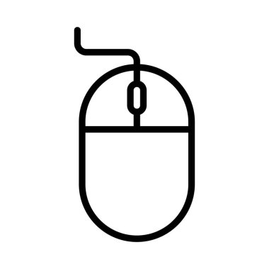 İmleç ince çizgi vektör simgesi