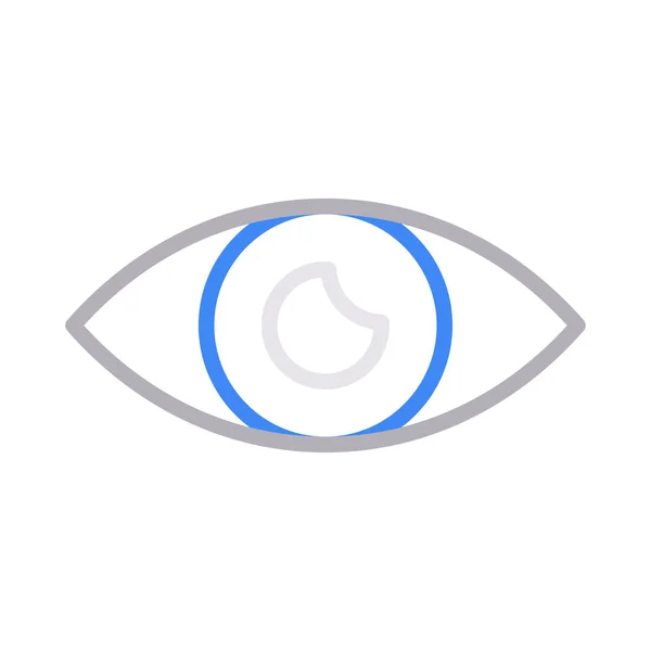 Göz Rengi Çizgi Vektör Simgesi — Stok Vektör