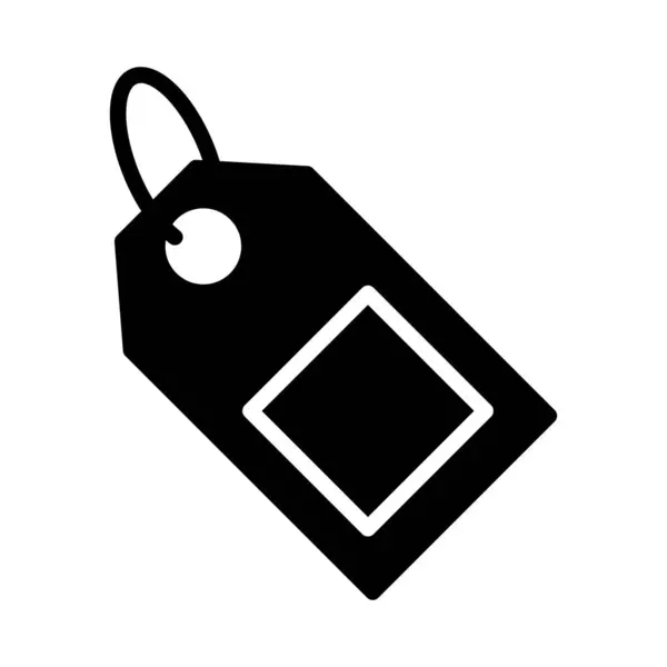 Étiquette Glyphe Vecteur Plat Icône — Image vectorielle