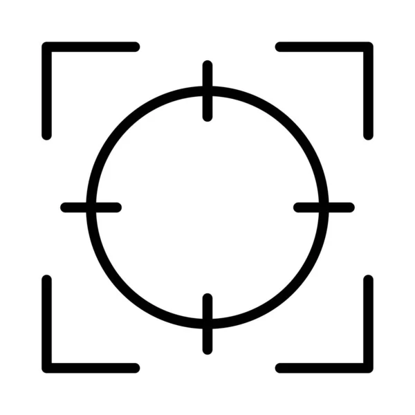 Значок Фокусного Плоского Вектора — стоковый вектор
