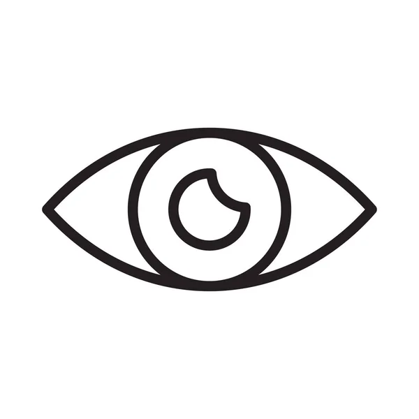 Eye Thin Vector Icon — стоковый вектор