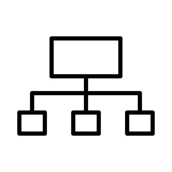 Conexión Línea Delgada Vector Icono — Archivo Imágenes Vectoriales