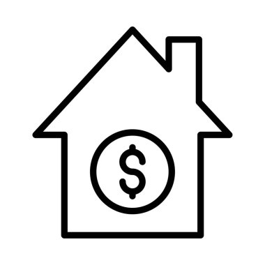 ince çizgi vektör simgesi kira