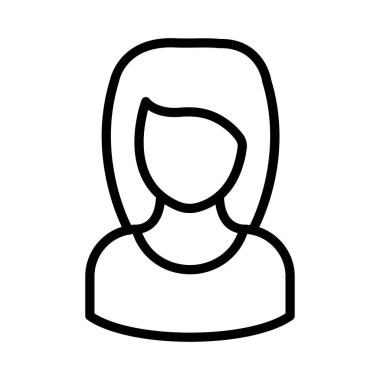 Kullanıcı ince çizgi vektör simgesi