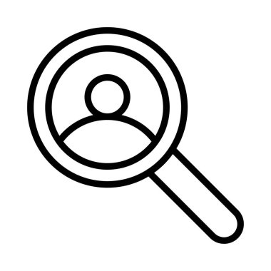 Kullanıcı ince çizgi vektör simgesi