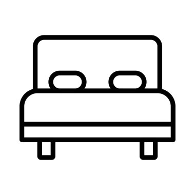 yastık ince çizgi vektör simgesi