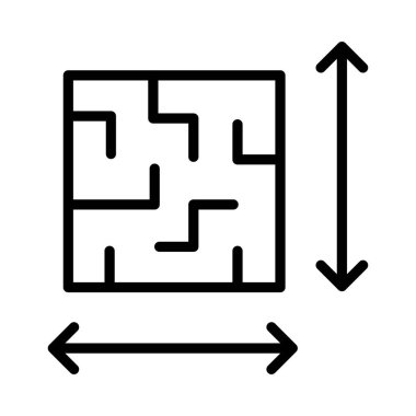 inşaat ince çizgi vektör simgesi
