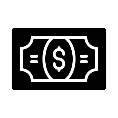 para glif düz vektör simge