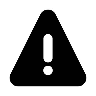 hata glyph düz vektör simgesi