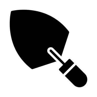 inşaat glyph düz vektör simgesi