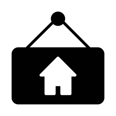 karton glyph düz vektör simgesi