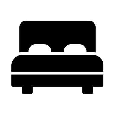 yastık glyph düz vektör simgesi