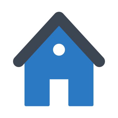 ev glyph renk vektör simgesi