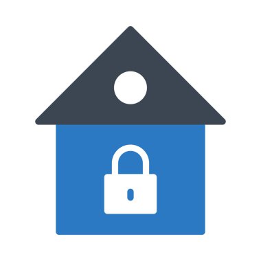 ev glyph renk vektör simgesi