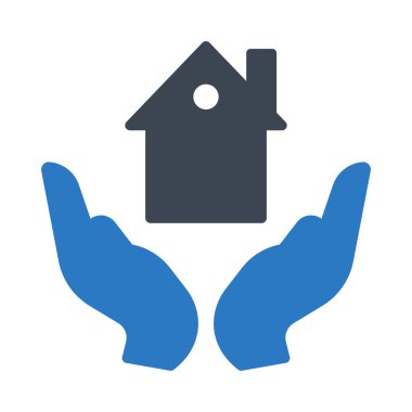 ev glyph renk vektör simgesi