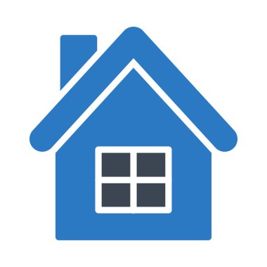 ev glyph renk vektör simgesi